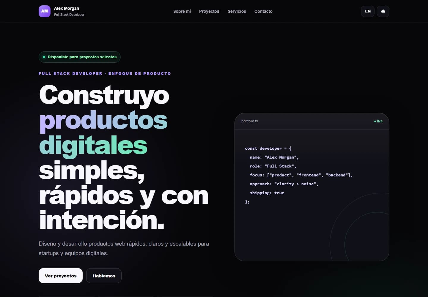 SG Developer Portfolio Template